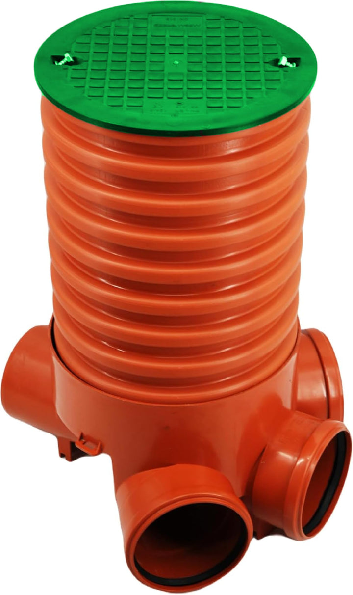 Megaastore Kontrollschacht DN 315/160/125/110 - Revisionsschacht Mit 1m/0,5m Rohr, Wasserdichter Sch