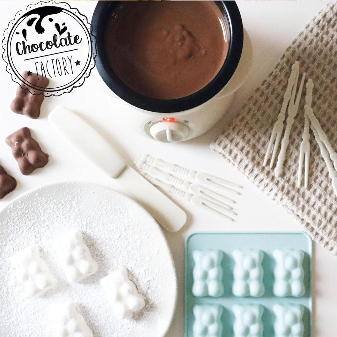 ScrapCooking - Chocolate Factory - Elektrisches Schokoladenfondue-Gerät - Für 2 bis 4 Personen - Sch