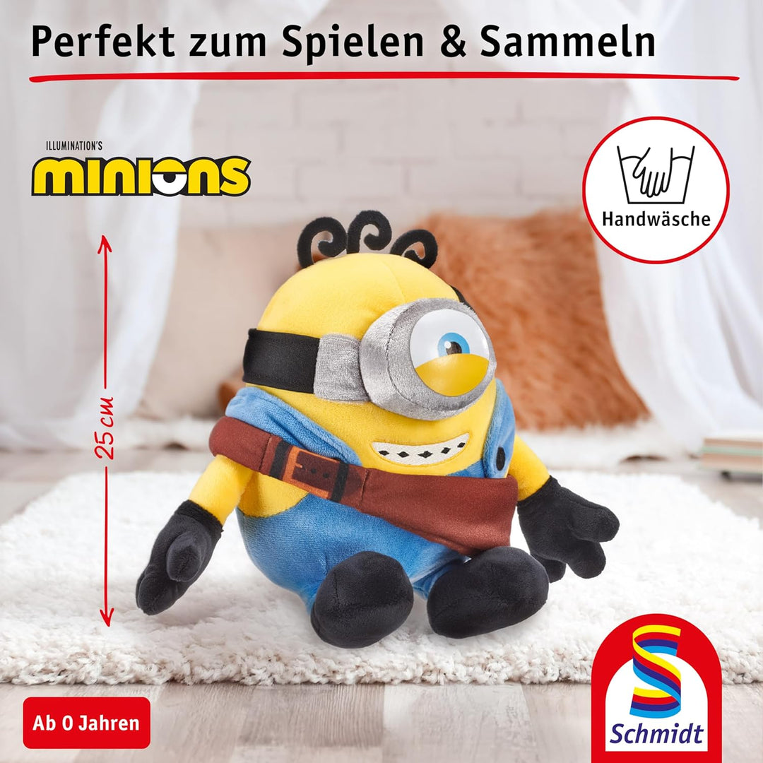 Schmidt Spiele 42876 Minions, James, 25 cm Plüschfigur, James