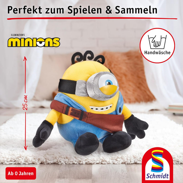 Schmidt Spiele 42876 Minions, James, 25 cm Plüschfigur, James