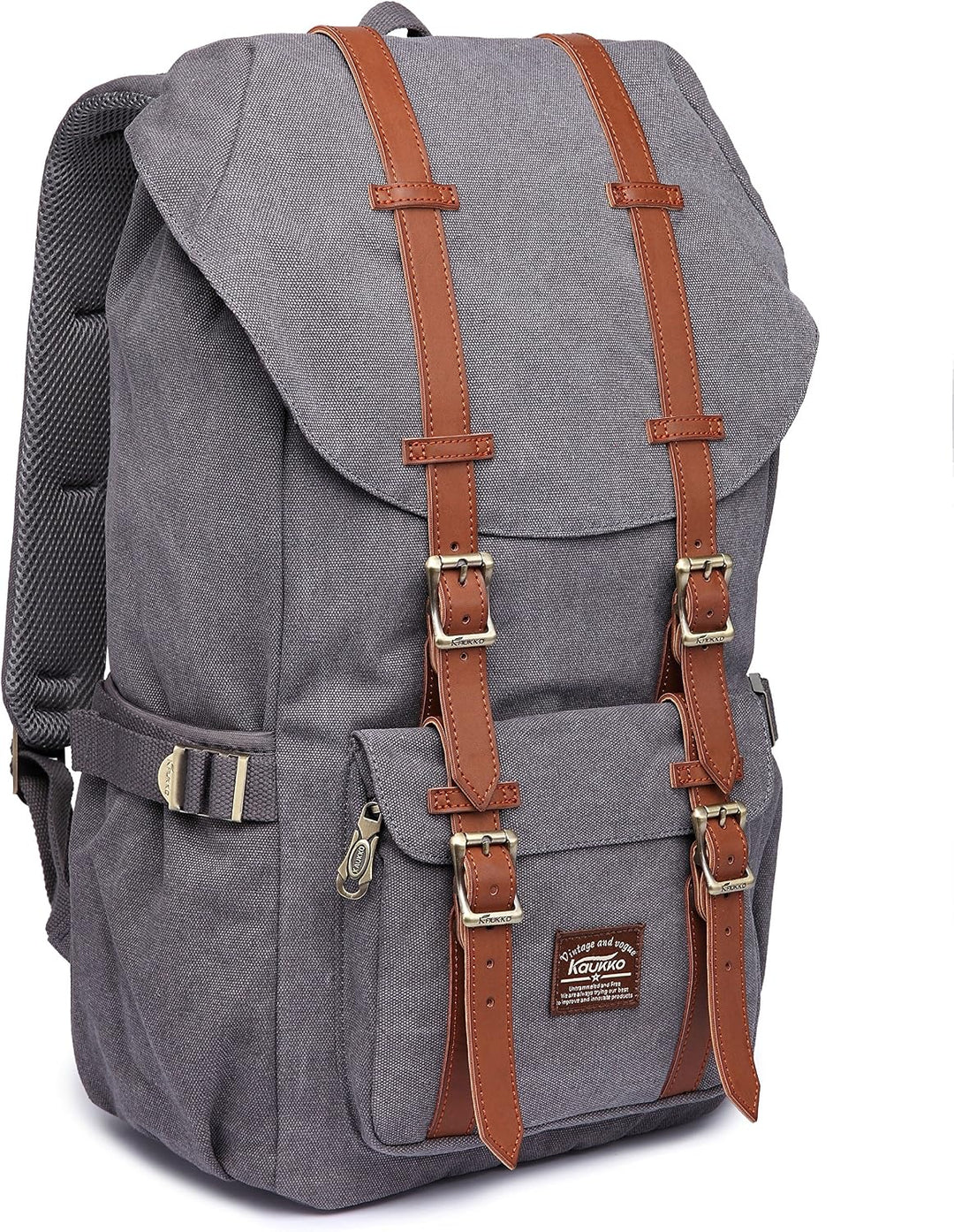 KAUKKO Unisex Ep5 Rucksack 45 x 27 x 17cm (HxBxT) （canvas Grau）, 45 x 27 x 17cm (HxBxT) （canvas Grau