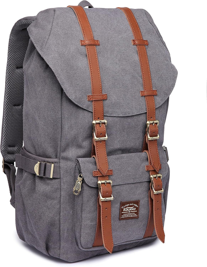 KAUKKO Unisex Ep5 Rucksack 45 x 27 x 17cm (HxBxT) （canvas Grau）, 45 x 27 x 17cm (HxBxT) （canvas Grau
