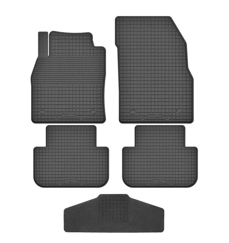 Fussmatten Vorne, Hinten + Tunnel für Renault Scenic 2 II 2003-2009 / JM/Grand Gummi Gumimatten Vorn