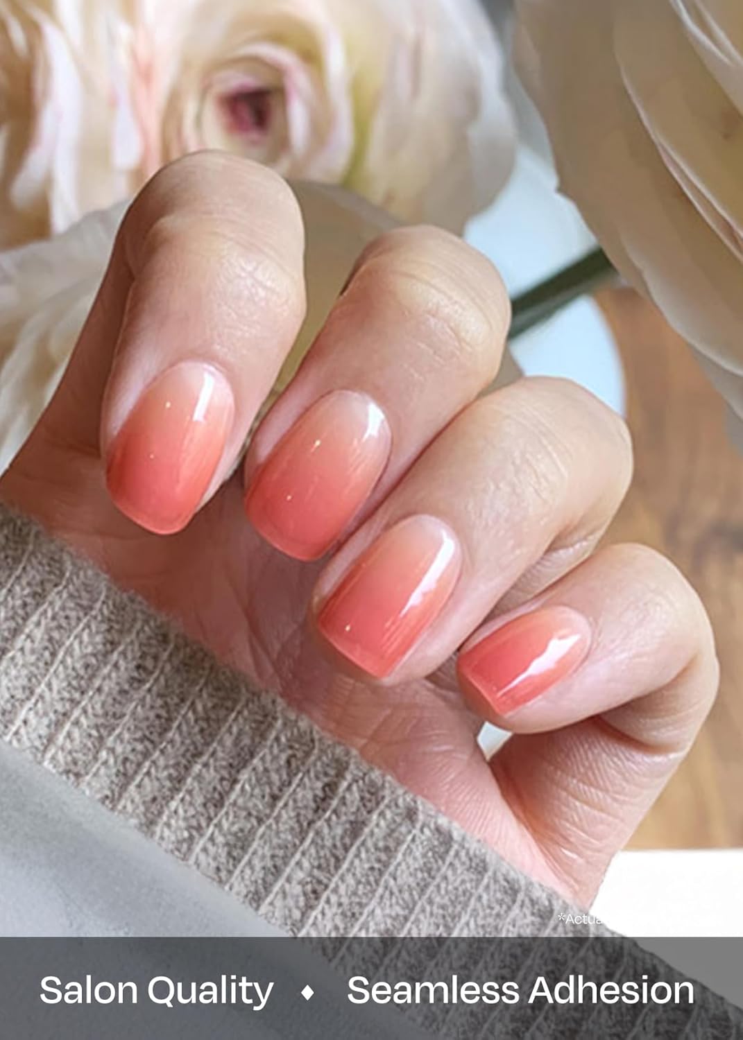 ohora Halbgehärtete Gel-Nagelstreifen von (N Basic Nails Nr. 1) – Funktioniert mit allen Lampen, Sal