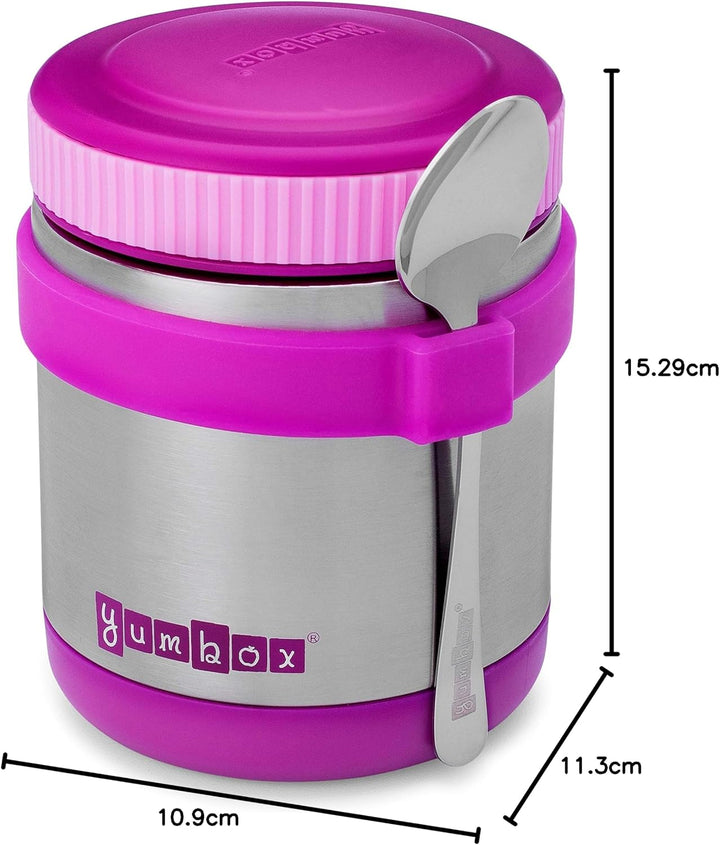 Yumbox Zuppa Thermobehälter Set, 420ml inkl. Löffel - Edelstahl Isolierbehälter, Speisebehälter für