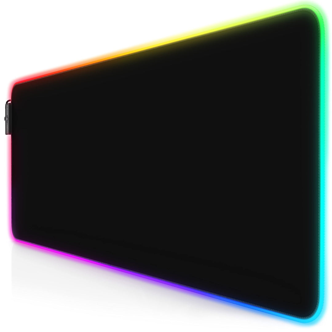 TITANWOLF - RGB Gaming Mauspad - LED Schreibtischunterlage - 800x300 mm - XXL Mousepad - LED Multi C