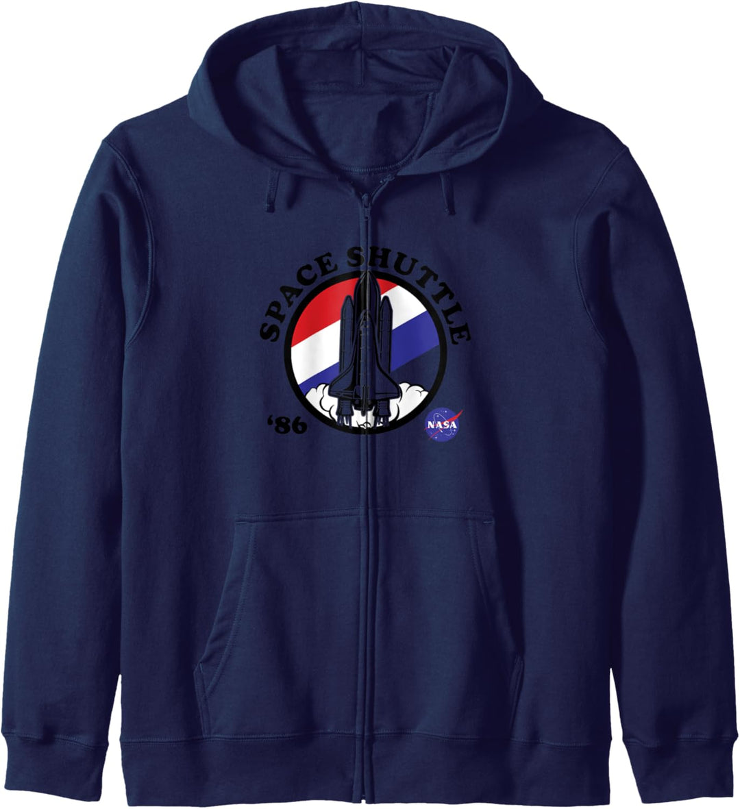 NASA Space Camp Red White Blue '86 Badge Kapuzenjacke