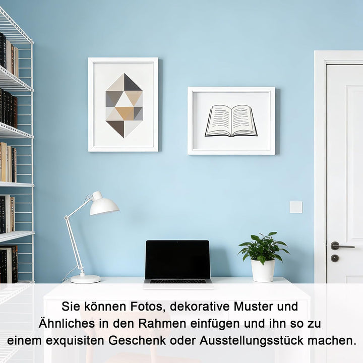 Bilderrahmen zum Befüllen, 30 x 40 cm, Objektrahmen Tiefer 3 cm, Tiefer Bilderrahmen zum Befüllen, m