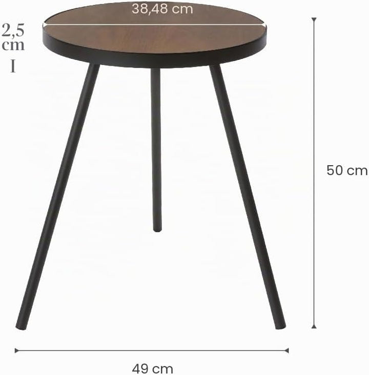 Yamazaki Tower Beistelltisch, Schwarz, One Size