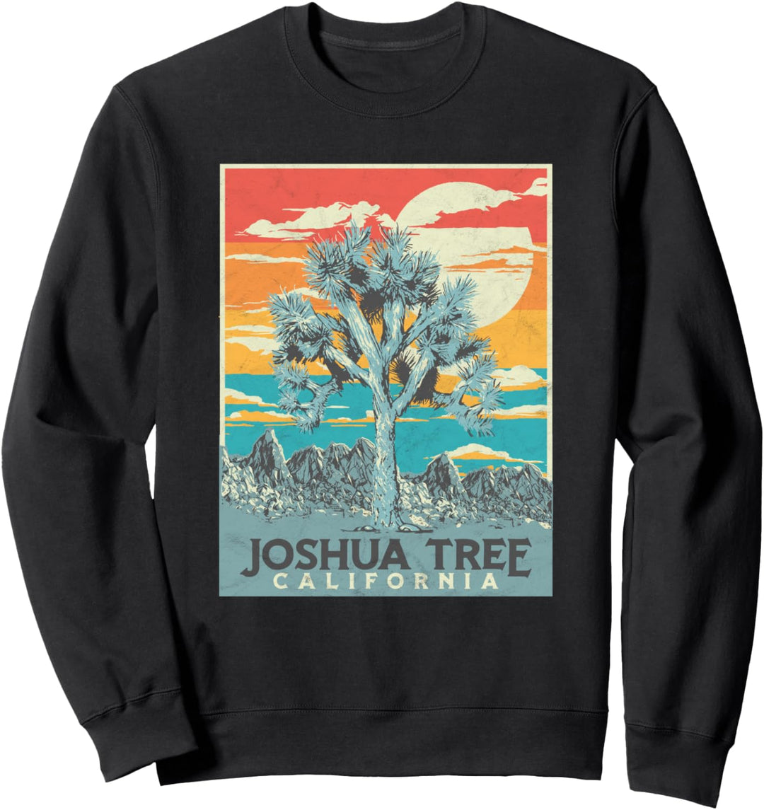 Joshua Tree National Park Vintage Artistic Graphic Design Sweatshirt