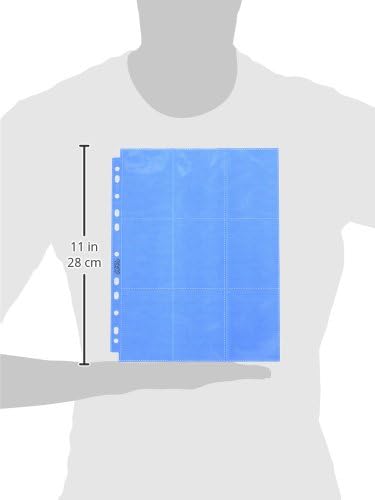 Ultimate Guard 18-Pocket Pages Side-Loading Blau (50), UGD010484, Blau