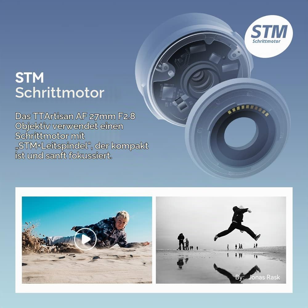 TTARTISAN AF 27 mm F2.8 Objektiv APS-C Autofokus Objektive für Fuji X Mount (X, Schwarz) X-mount Sch