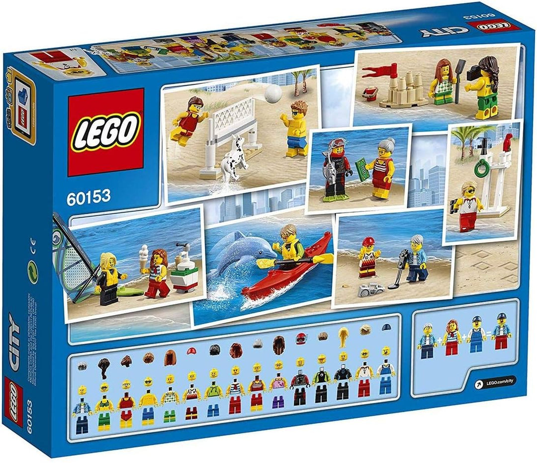 LEGO City 60153 - "Stadtbewohner – EIN Tag am Strand Konstruktionsspiel, bunt