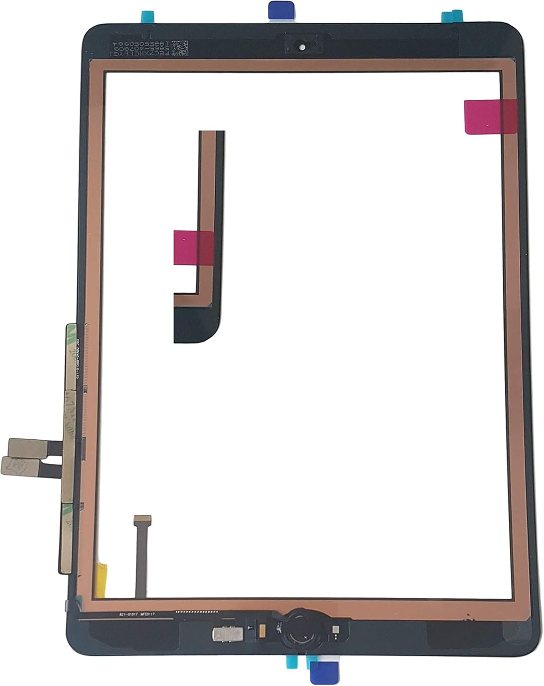 Smartex® Touch Screen Glas Digitizer SCHWARZ kompatibel mit iPad 6 (2018) - Home Button, Aufkleber u