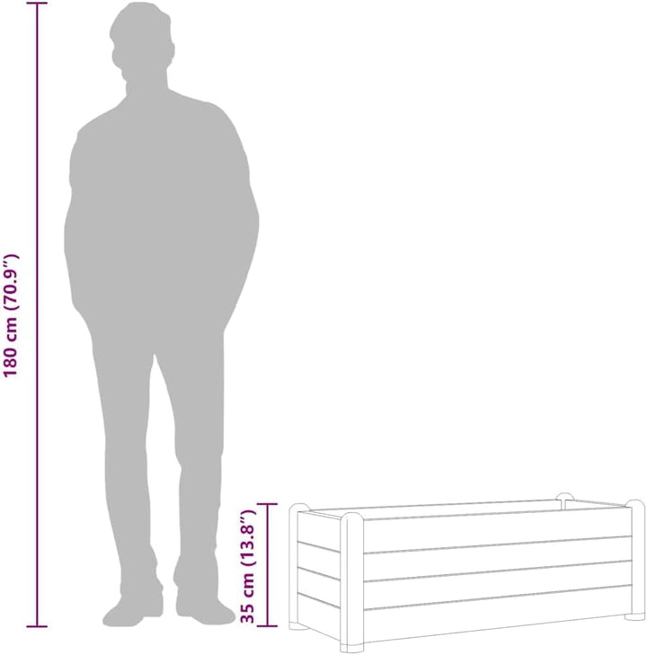 vidaXL Garten Hochbeet Pflanzkasten Pflanzbeet Gemüsebeet Blumenbeet Blumenkasten Frühbeet Gartenbee