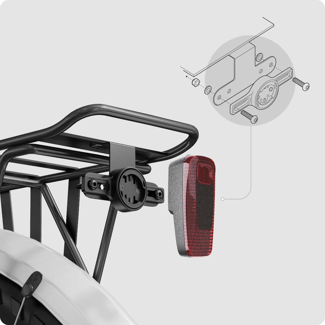TUSITA Hintere Fahrrad Gepäckträger Radar Halterung Kompatibel mit Wahoo TRACKR Radar