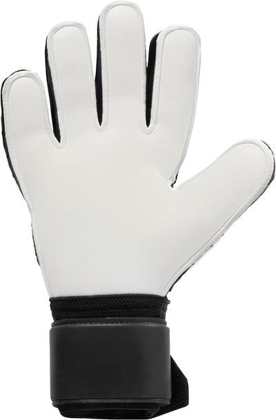 uhlsport Unisex Jugend Powerline Supersoft Fussball Torwarthandschuhe 6 schwarz/rot/weiss, 6 schwarz