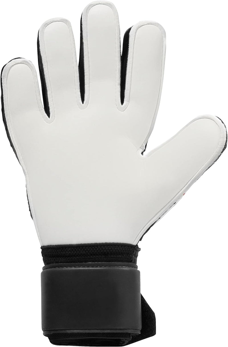 uhlsport Unisex Jugend Powerline Supersoft Fussball Torwarthandschuhe 6 schwarz/rot/weiss, 6 schwarz