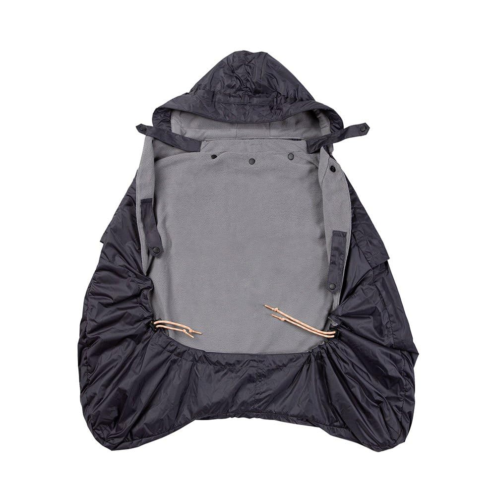 ERGObaby Wintercover, Regenschutz und Kälteschutz mit Fleece-Innenfutter für alle Babytragen, Allwet