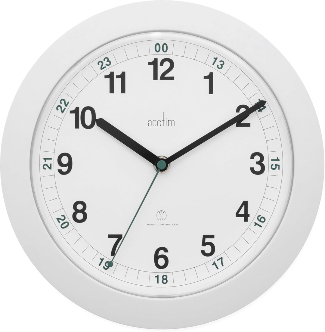 Acctim 93/723brc Funk-Wanduhr Milan, schwarz