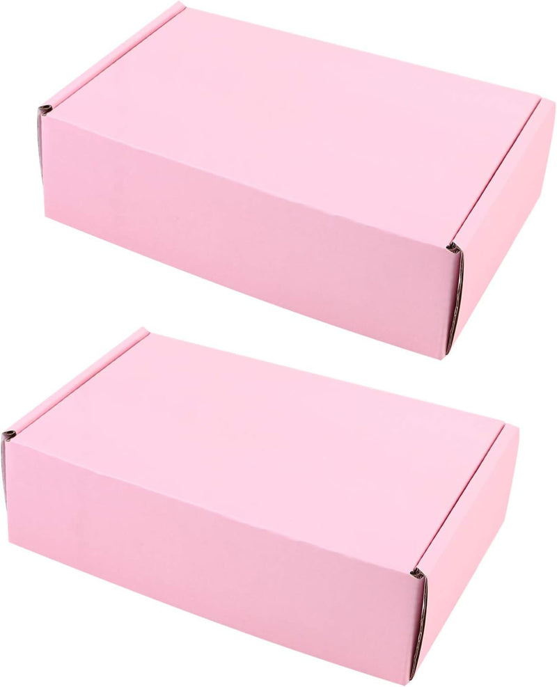 TOYANDONA 10 Stück Rosa Wellpappe Mailer Karton Versandkartons 180X110x50mm Kleine Verpackung Umzugs