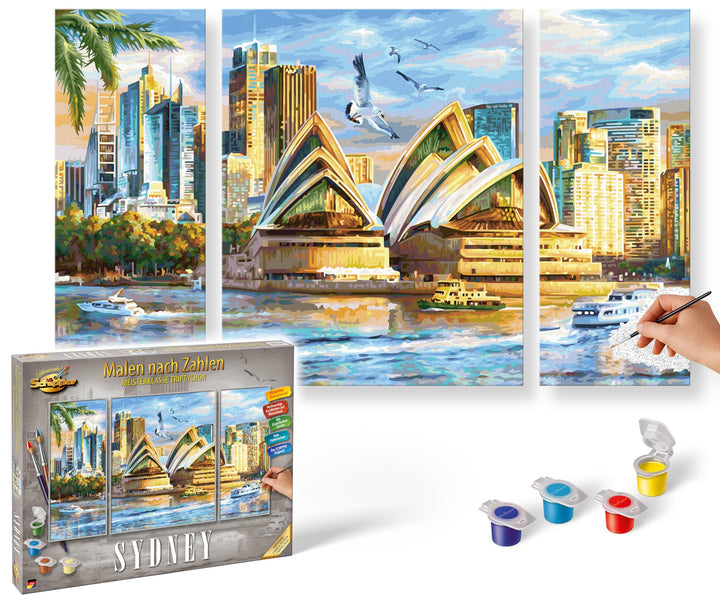 Schipper 609260909 Malen nach Zahlen – Sydney - Bilder malen für Erwachsene, inklusive Pinsel und Ac