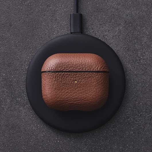 Woolnut Leder Hülle Case für AirPods 3. Gen - Cognac Braun, Cognac