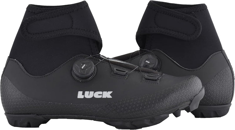 LUCK Unisex Fenix Fahrradschuhe MTB für den Winter 39 EU Schwarz, 39 EU Schwarz