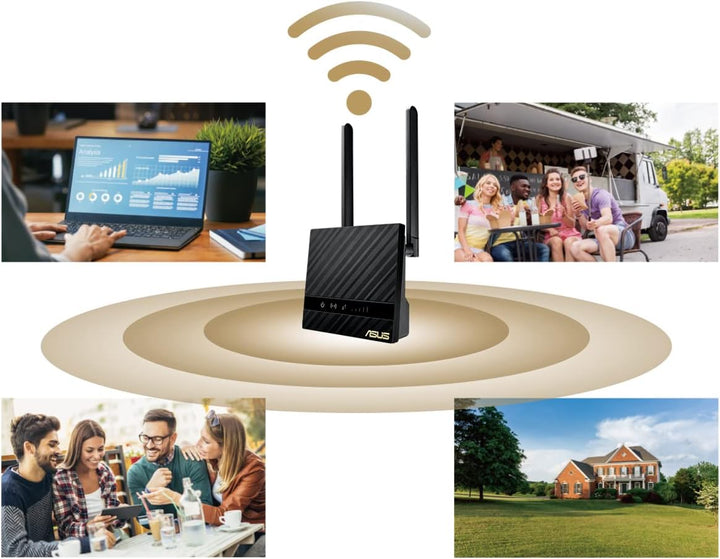 ASUS 4G-N16 Wireless-N300 LTE Modem-Router (4G LTE Mobiles Breitband, 150 Mbit/s, WLAN, 300 Mbit/s,