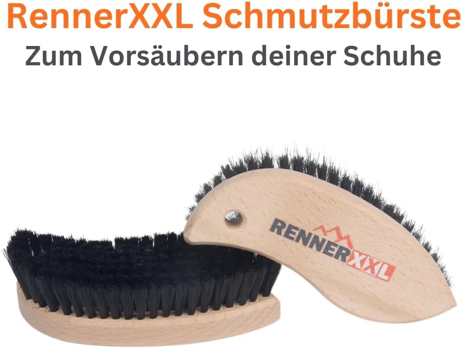 Meindl Leder MegaPack Sportwax + Imprägnierer + Lederbürste, Lederpflege Schuhpflege für alle Leders
