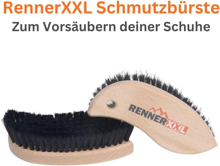 Meindl Leder MegaPack Sportwax + Imprägnierer + Lederbürste, Lederpflege Schuhpflege für alle Leders