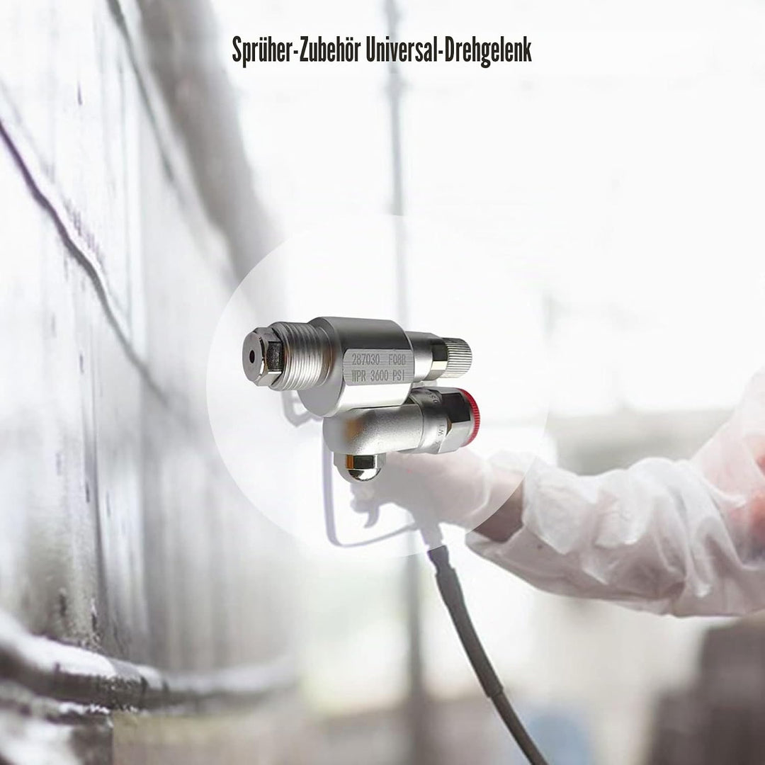 CleanShot Absperrventil mit Spitze, 287030 Airless Spray Adapter Gelenk für Airless Sprayer, Sprayer