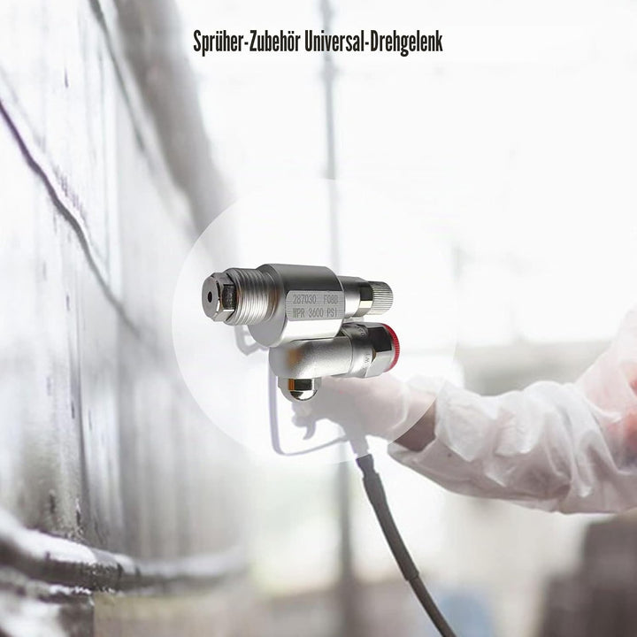 CleanShot Absperrventil mit Spitze, 287030 Airless Spray Adapter Gelenk für Airless Sprayer, Sprayer