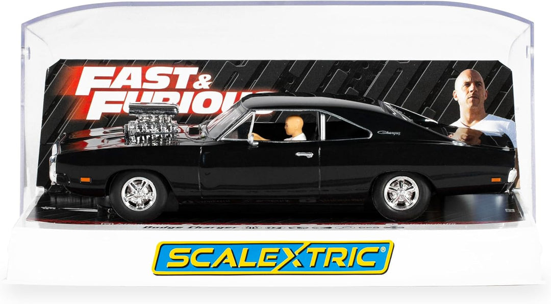 Scalextric C4573 The Fast and The Furious - Dodge Charger - Dom Toretto Slotcar, Schwarz
