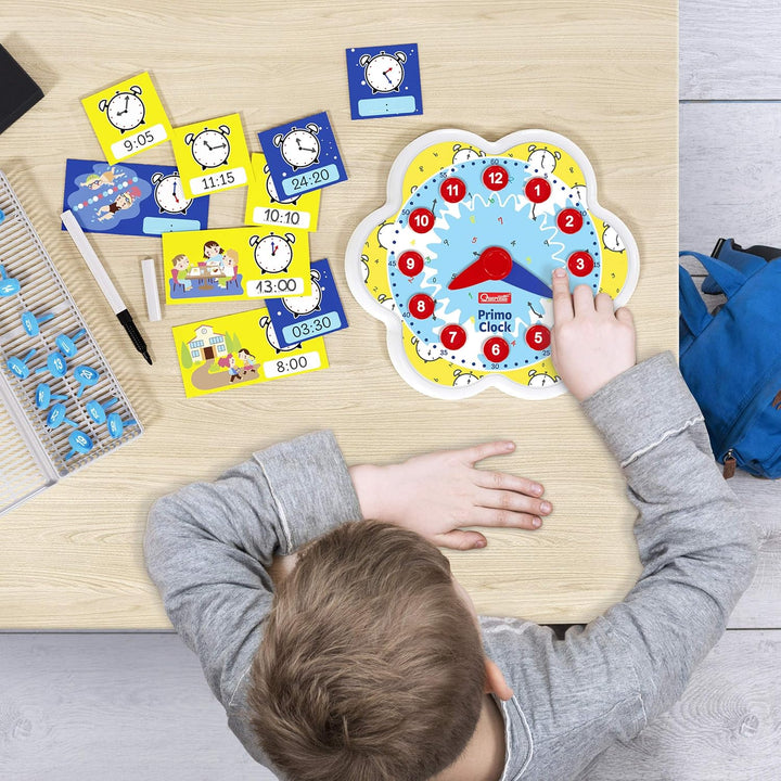 Quercetti - Play Montessori Erste Uhr Clock - Uhr Lernspiel
