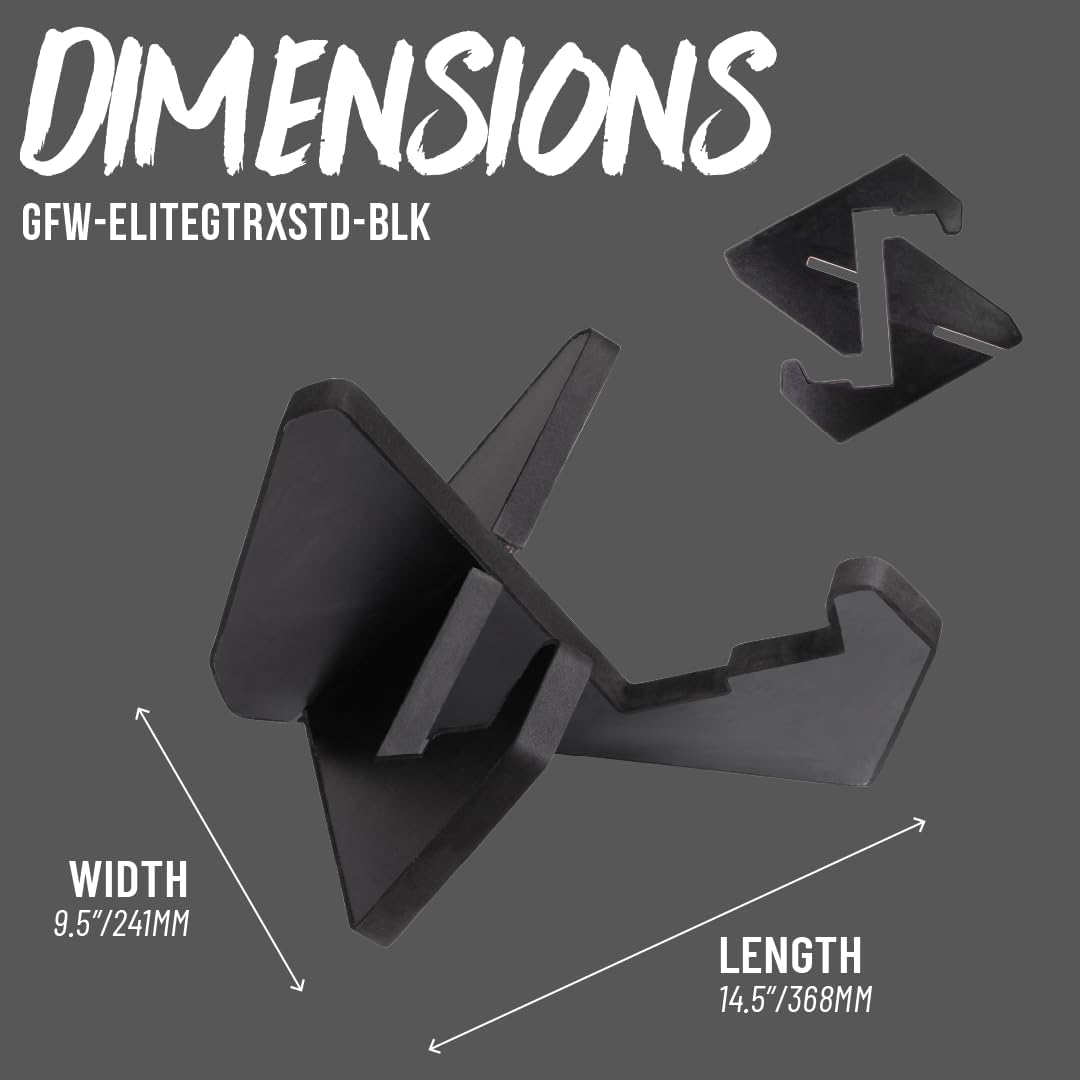 Gator Frameworks Elite Series X-Style Holzgitarrenständer in Schwarz Passend für Akustik-, Elektro-