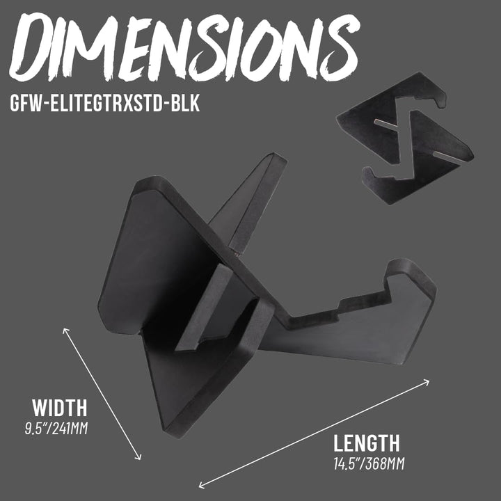 Gator Frameworks Elite Series X-Style Holzgitarrenständer in Schwarz Passend für Akustik-, Elektro-