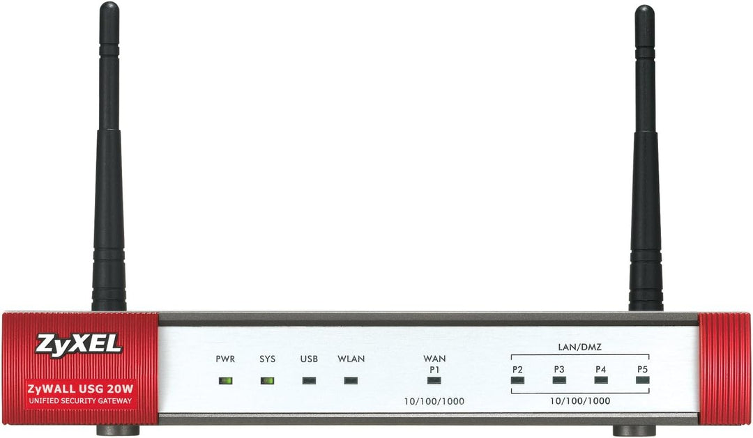 Zyxel ZWUSG20W ZyWALL 802.11N Drahtlose Internet-Sicherheits-Firewall, silberfarben, ZWUSG20W
