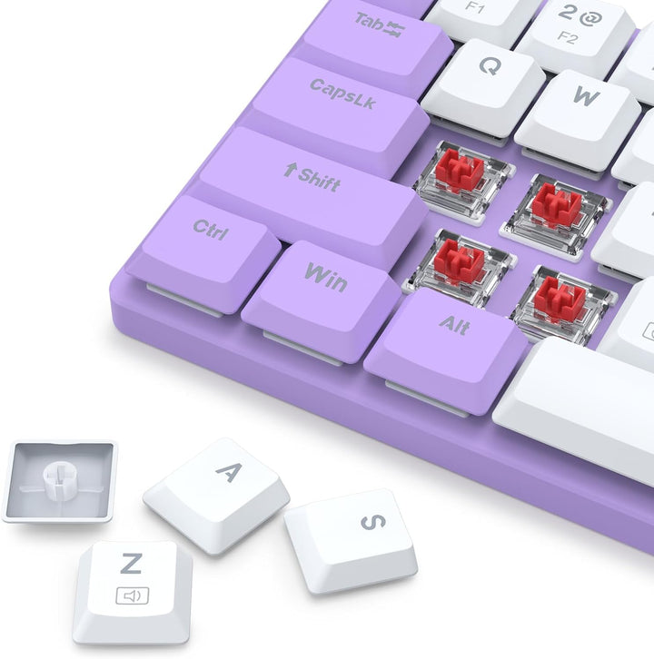 Redragon BS8773 Wireless Tastatur- und Maus-Combo, 78 Tasten, 2,4 GHz Low-Profile Mechanische Tastat