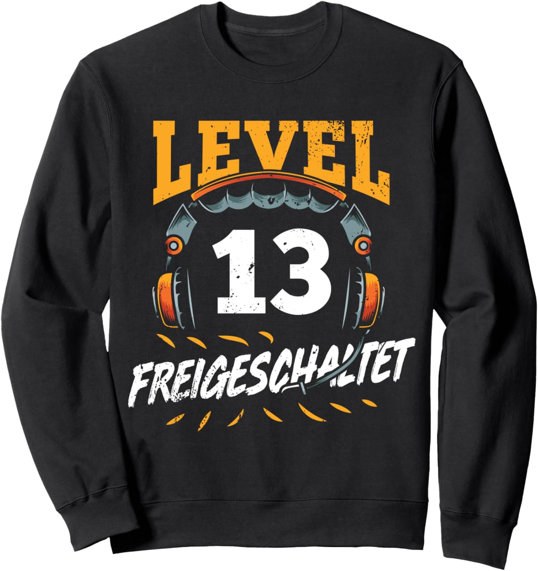 Level 13 Freigeschaltet 13 Jahre Gamer Geburtstag Geschenk Sweatshirt