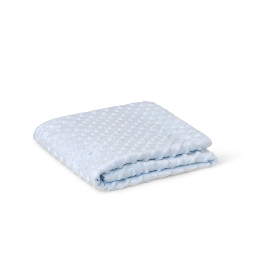 INTERBABY 0881-01 Microfase Babydecke 80 X 110 cm, blau, Blau