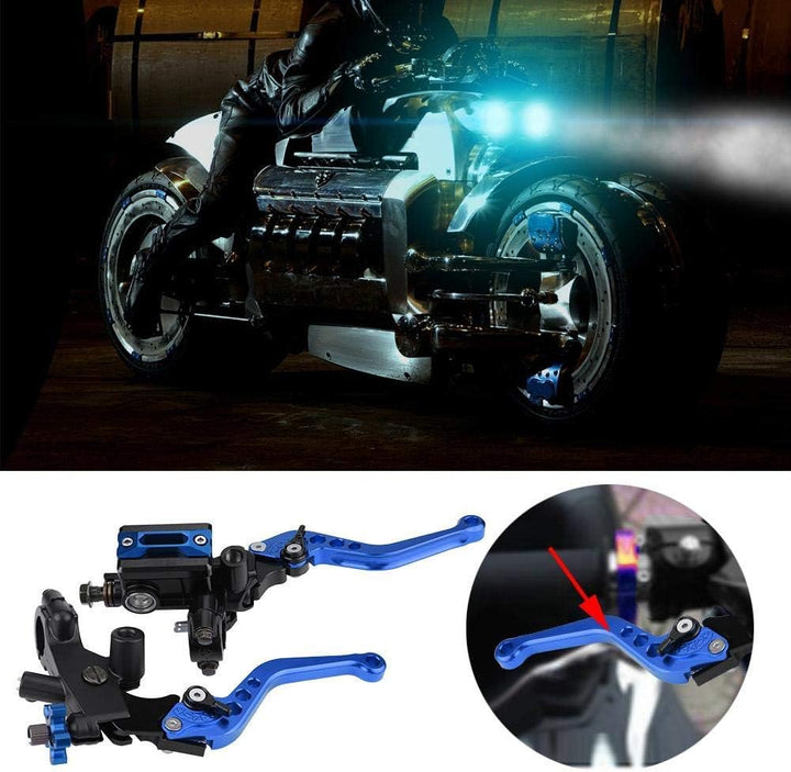 Qiilu 1 Paar Universal-Brems- und Kupplunghebel für Motorräder mit 7/8-Zoll-Lenker (22 mm), für Haup