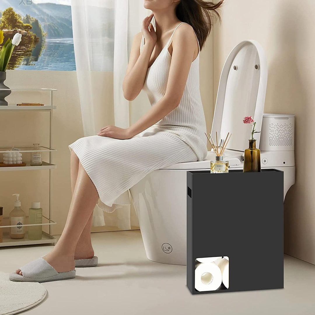 Toilettenpapierhalter Rollenhalter Klopapier Aufbewahrung Ersatzrollenhalter Organizer Badezimmer Se