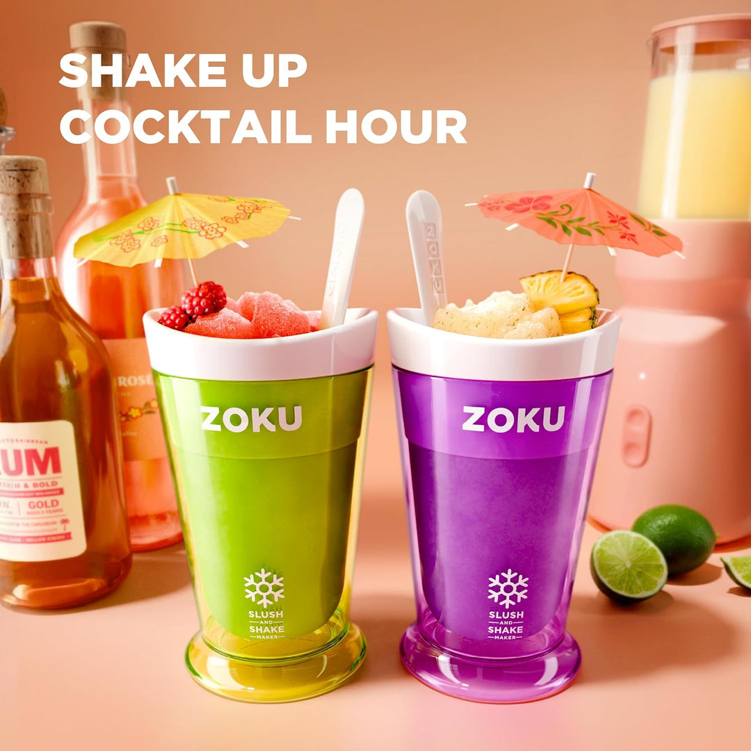 ZOKU Original Slush and Shake Maker - Slushy Cup für Einzelportions-Slushies, Frucht-Smoothies und M
