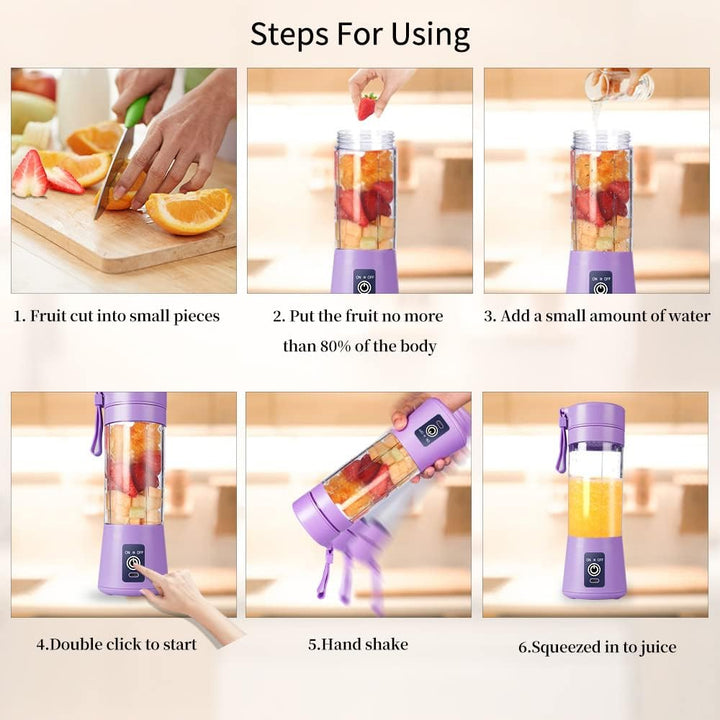 Mixer Smoothie Maker, Elektrischer USB-Entsafter Mixer, Tragbarer Mini-Mixer für Shakes und Smoothie