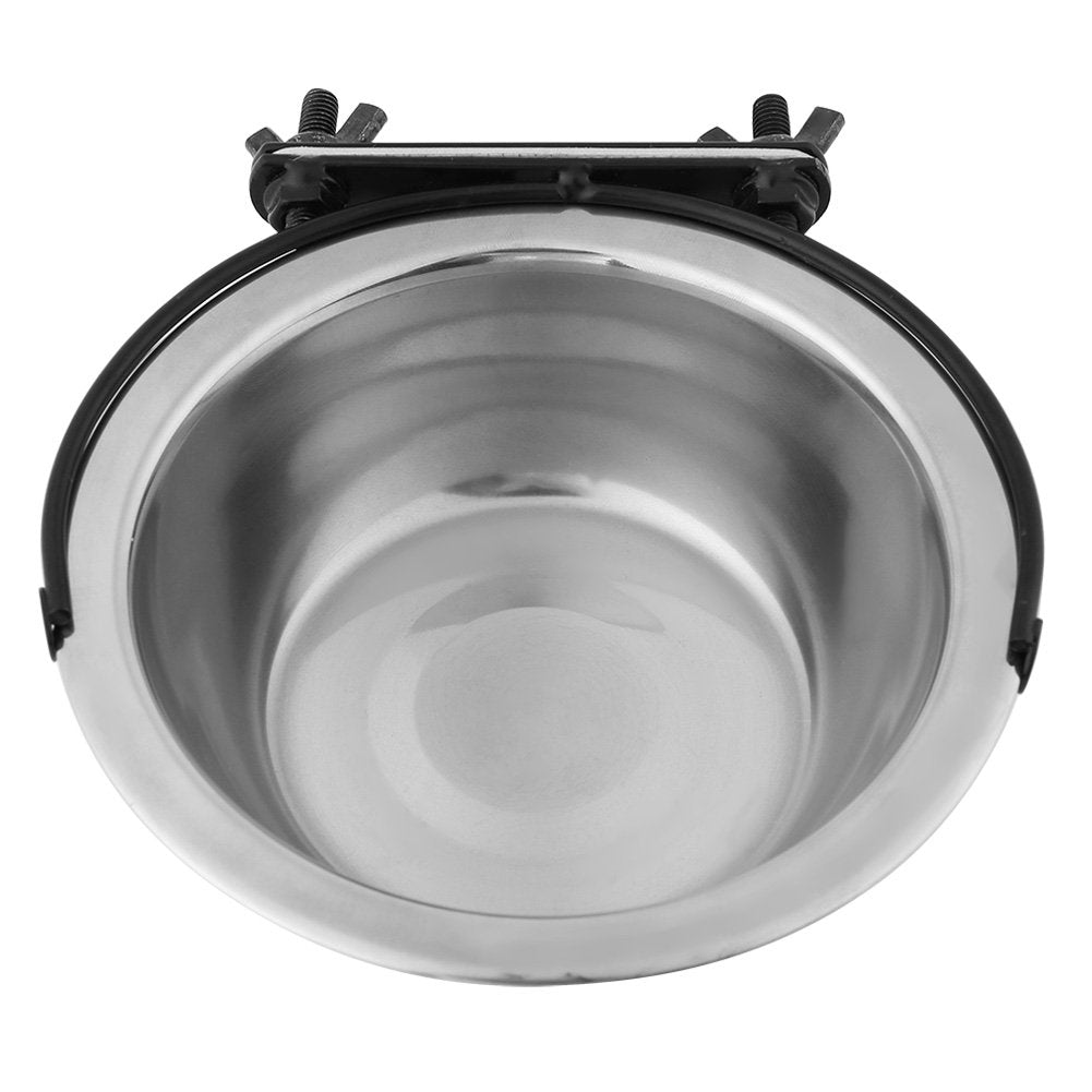 Hundenäpfe, Edelstahl Hängen Pet Bowl Food Water Feeder für mittlere kleine Hunde Welpen Katze [L] N
