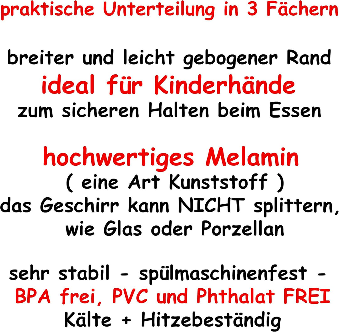 alles-meine.de GmbH Geschirr Artikelwahl 5 TLG. Geschirrset - Traktor & Auto - Trinktasse + Teller +