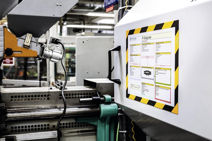 Durable Info-Rahmen Duraframe Magnetic Security (A4, Magnetrahmen für metallische Oberflächen) 5 Stü