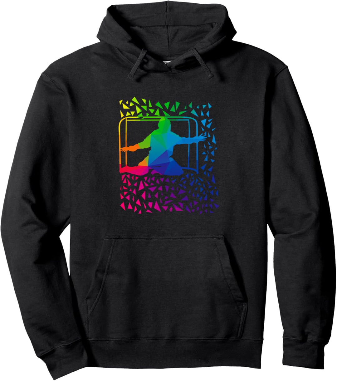 Floorball Torwart Motiv für Unihockey Fans Pullover Hoodie