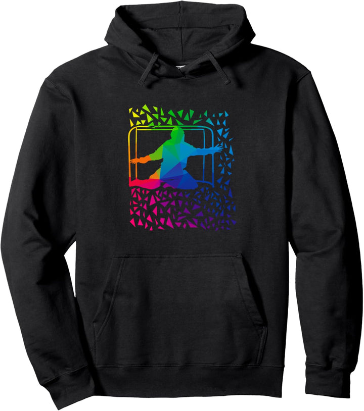 Floorball Torwart Motiv für Unihockey Fans Pullover Hoodie